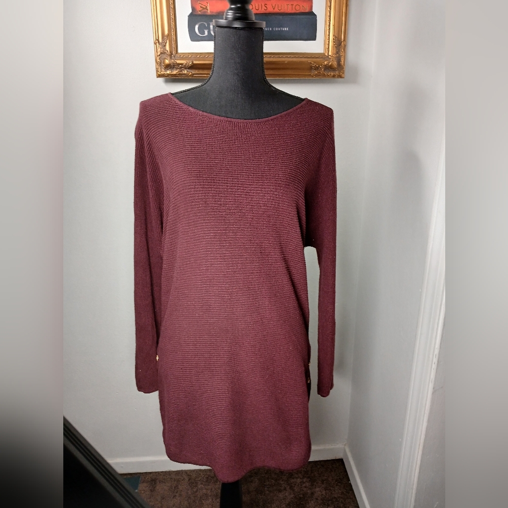 Michael Kors Deep Burgundy Knit Top